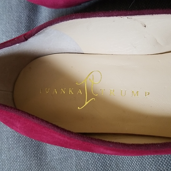 Hot Pink Suede Flats - Picture 5 of 6